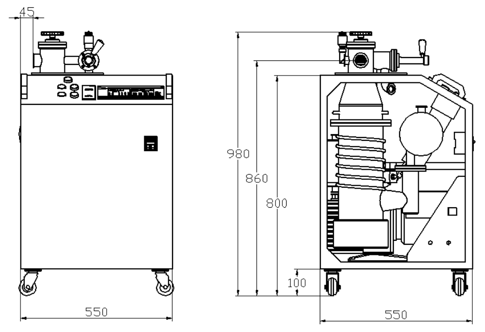 Диффузионный насосный агрегат STKS-280 — STKS-280